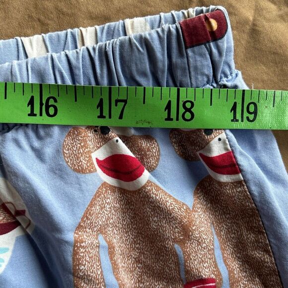 Nick & Nora Sock Monkey Pajama Pants XL Bowling Hammock Television - Picture 5 of 8
